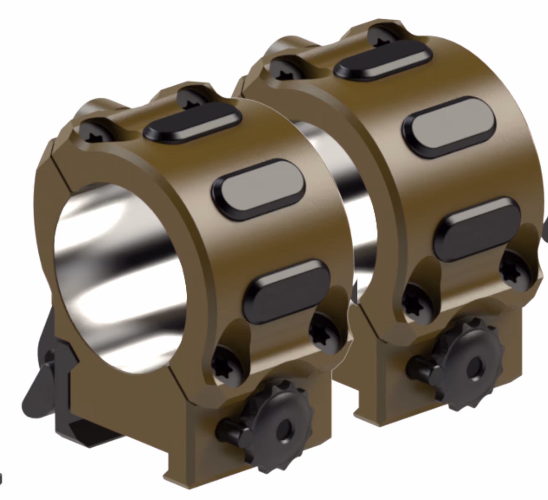 SwiftLock® Tactical QR Rings Low Flat Dark Earth