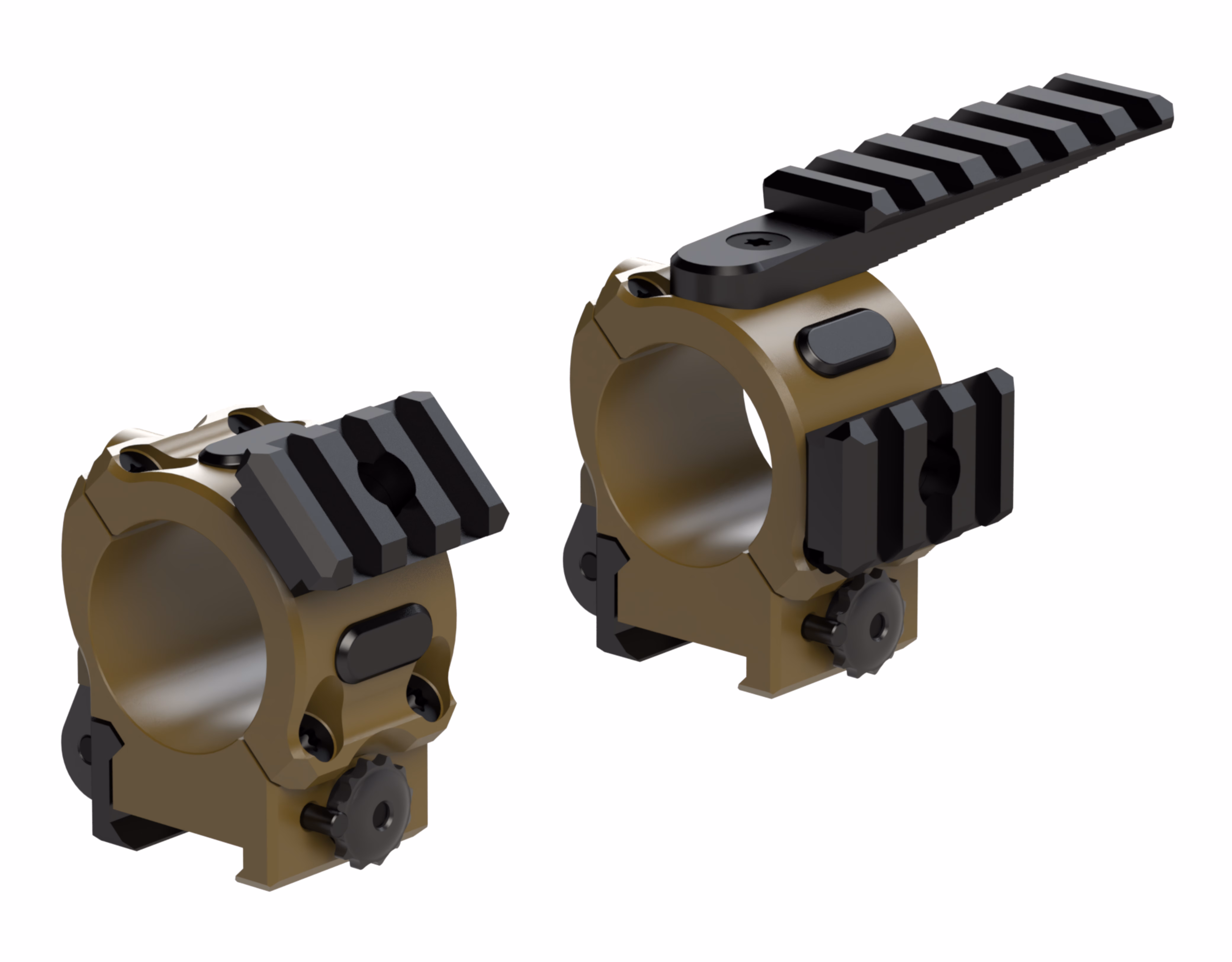 SwiftLock® Tactical QR Rings with rails