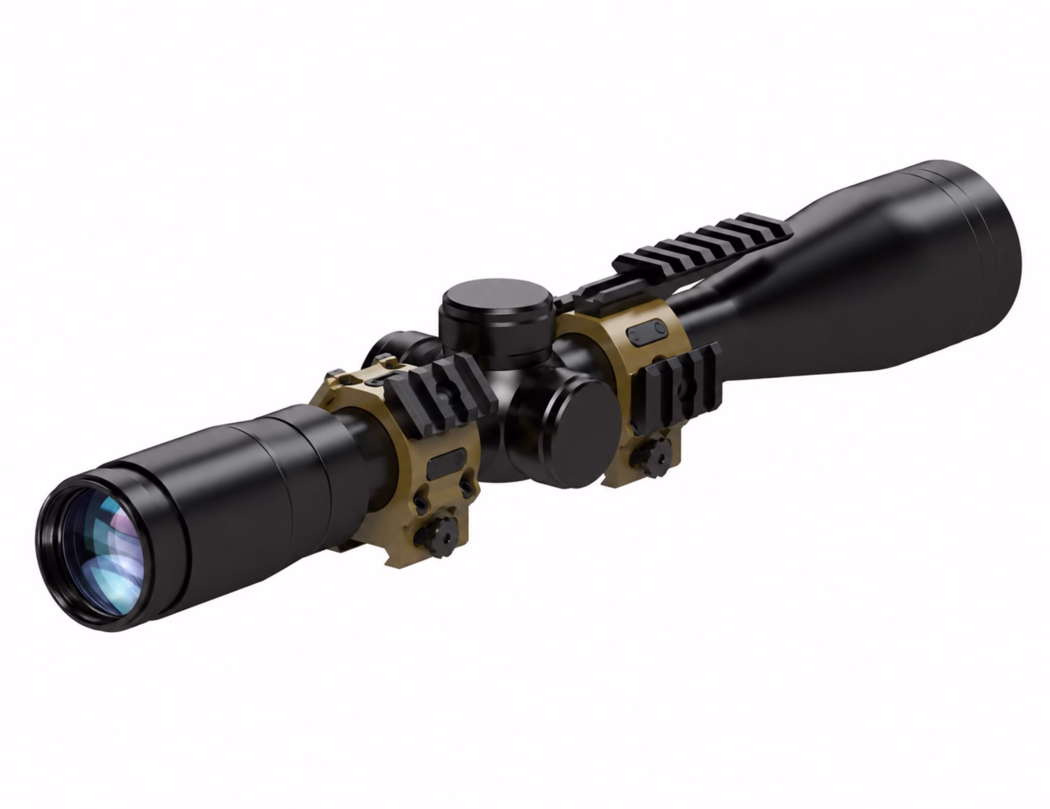 SwiftLock® Tactical QR Rings with scope and rails